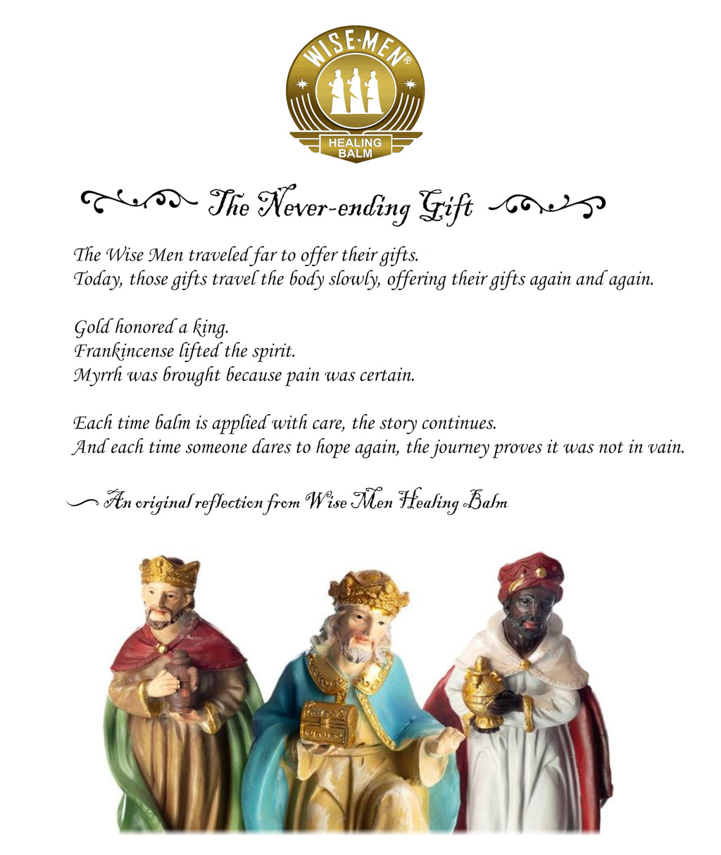Wise Men Healing Balm with Myrrh and Frankincense Essential Oils for Soothing Nerve Relief Massage