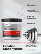 Horbäach Creatine Monohydrate Powder | 1.1lb (17.6 oz) | Micronized and Unflavored | Vegetarian, Non-GMO, and Gluten Free Supplement