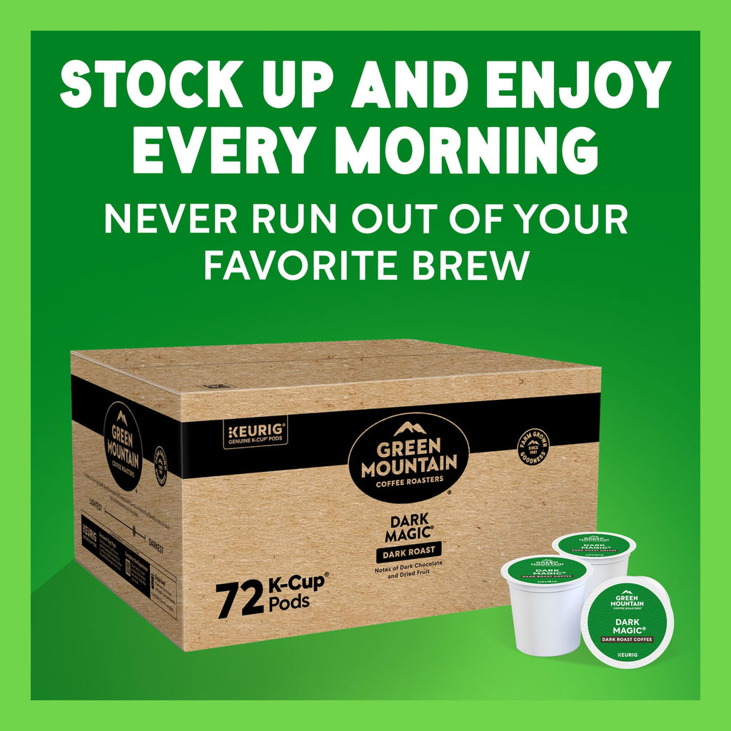Green Mountain Dark Magic Coffee, K-Cup Pods, 72 Count