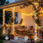 SyouHome Solar String Lights Outdoor, 6 Pack 600 LED Solar Christmas Lights
