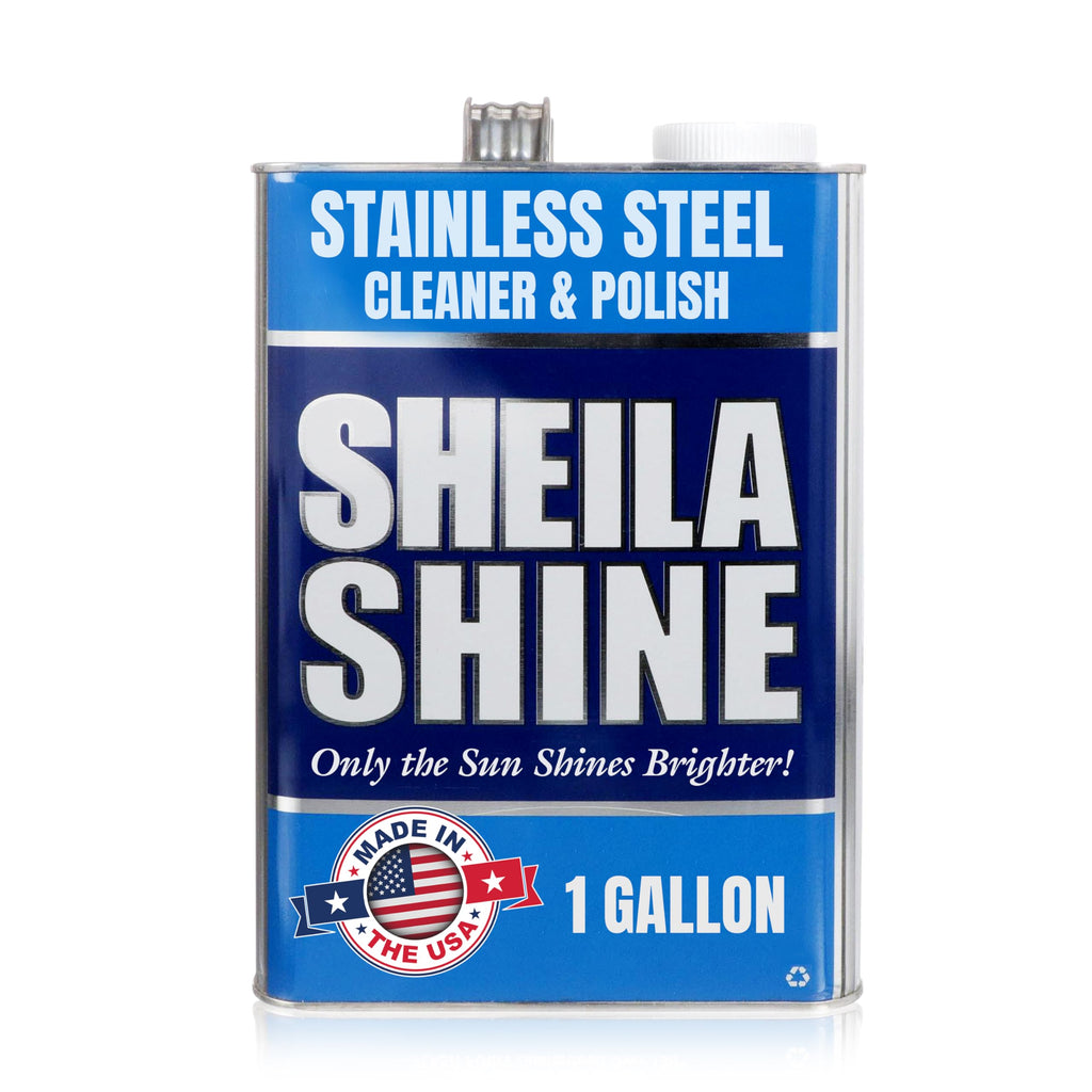 Sheila Shine 1 Gallon Stainless Steel Cleaner and Polish - Cleans, Polishes & Protects Kitchen Appliances, Refrigerators, Sinks, Ovens & Grills - Stainless Steel Sink Cleaner