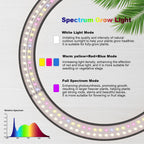10" Grow Lights for Large Indoor Plants, Full Spectrum Indoor Plant Light