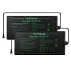 VIVOSUN 2 Pack Durable Waterproof Seedling Heat Mat 10" x 20.75"