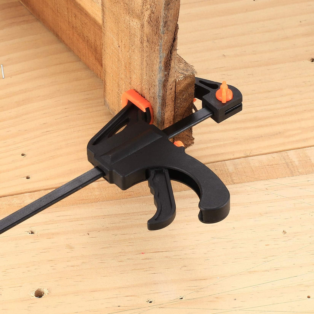 6 Inch Bar Clamps for Woodworking, 2 Pcs Trigger Quick Grip, Mini Clamps for Wood Gluing