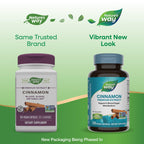 Nature's Way Cinnamon Premium Extract, Supports Carbohydrate Metabolism*, Non-GMO Project Verified, Standardized to 8% Flavonoids, 120 Vegan Capsules (Packaging May Vary) - 2 Pack