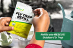 RESCUE! Pack Fly Trap Attractant Refills; Works Reusable Fly Trap To Lure Common Nuisance Or Filth Flies Including House Flies, Flesh Flies