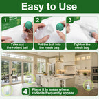 Mouse Rodent Repellent,25 Pack Peppermint Oil Mouse Traps for Rat Mice, Ant, Roach, Spider, Squirrel, Nature Mouse Deterrent for Indoor Outdoor Use, for Garden & Home, Family & Pet Safe GR