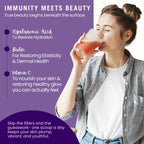 Leverage Mixed Berries Anti–Aging Supplement & Longevity Mix - Daily Wellness Multivitamin Powder with Hyaluronic Acid, L-Glycine & Magnesium for Skin, Energy, Cognitive Function & Joint–30 Servings