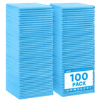 HOMEXCEL Blue Microfiber Cleaning Cloth 100 Pack, Microfiber Towel for Cars, Lint Free, Scratch-Free, Highly Absorbent, and Cleaning Rags for House, Window and Glass, Cars, TV Screen 11.5 X11.5 inch