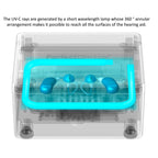 PerfectDry LUX | World's Fastest Hearing Aid Dryer, Dehumidifier Accessory | UV-C Ultraviolet Light Box Kit | Removes Sweat & Moisture from Hearing Aids, Wireless Earbuds, Ear Amplifiers