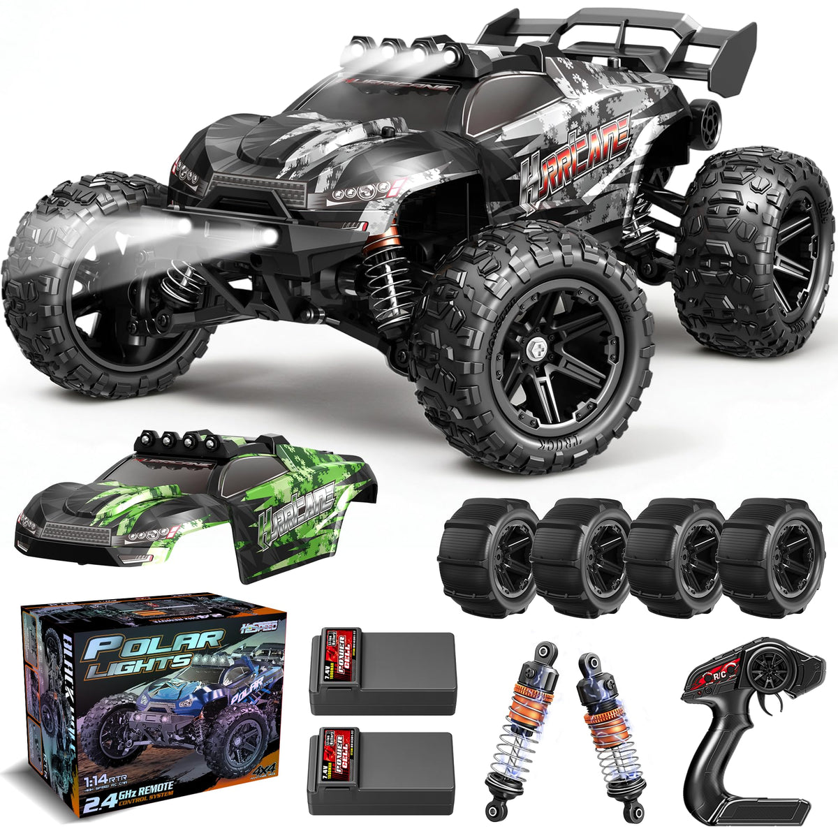 X-TMAGA 1:14 All Terrain RC Cars, 4WD Off-Road Remote Control Car (HS14323)