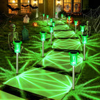 DenicMic Solar Halloween Lights Outdoor Waterproof 10 Pack Halloween Decor
