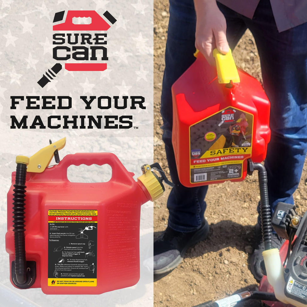 Surecan 2 Gallon Type-II Safety Container - (Red)