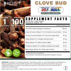 Herbpy 7in1 Clove Supplement Rich in Vitamins & Minerals Supports Digestion, Immune & Heart Health with Cinnamon, Turmeric, Ginger, Cardamom, Garlic & Black Pepper - 100 Vegan Capsules