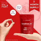 Urolithin A 1200mg - 120 Vegetarian Capsules of Pure Pomegranate-Derived Postbiotic, Third-Party Tested, GMP Certified, No Fillers, Vegan