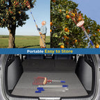 75" Fruit Picker Pole Tool for Long Reach, No Ladder Required, Portable Splicing Tool for Seniors,Kids,Year-Round Use– Effortless Harvesting for Apples, Avocados,Oranges,Grapefruit,Mangoes,Plums,Pear