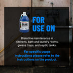 CLR PRO Commercial Drain Line and Grease Trap Treatment, Preventative Maintenance Microbial Formula, 1 Gallon Bottle