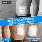 15Pcs 10.2"x10.2" Shower Shields Wound Cover, Large Waterproof Protector Bandage with Non-Stick Central Pad, Adhesive Dressing Film for Dialysis Catheter Post Surgical PICC Line