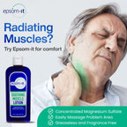 EPSOM-IT Soothing Muscle Lotion - Epsom Salt Magnesium Sulfate Cream Arnica for Muscle Stiffness, Topical Magnesium Lotion, Providing Comfort for Legs, Knee and Feet, 8.0 oz., 2-Pack