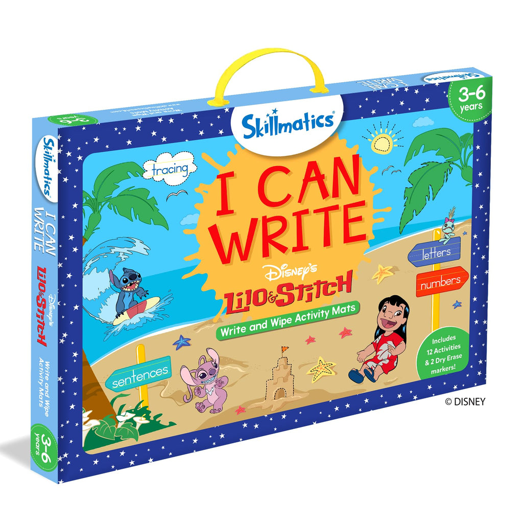 Skillmatics I Can Write Disney's Lilo & Stitch - Reusable Preschool Learning Activities, Educational Toy and Game, Back to School Supplies, Gifts for Students, Kids, Toddlers Ages 3, 4, 5, 6