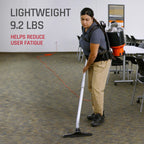 Hoover Commercial Shoulder Vac Pro Bagged Backpack Vacuum Cleaner, Lightweight, Chiropractic Design, HEPA Media Filtration, Corded Vacuum Cleaners for Commercial Use on Carpet and Hard Floors