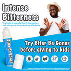 Biter Be Goner Nail Deterrent, Treatment for Kids and Adults, Non-Glossy Invisible Coating, Stop Nail Biting and Thumb Sucking Today, 0.3 Fl Oz