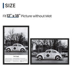 ENJOYBASICS 12x18 Picture Frame, Wall Gallery Frames Set of 2, Black