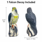GiftExpress 16.5" Scarecrow Eagle Fake Hawk Decoy Statue, Pest Repellent, Bird Control, Garden Protectors, Outdoor Falcon Garden Décor, Eagle Repeller