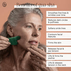 Mount Lai Jade Gua Sha Facial Tool – The Stone of Eternal Youth – 100% Genuine Jade Stone Face Sculpting Tool for Lymphatic Drainage, Puffiness Reduction & Timeless Radiance
