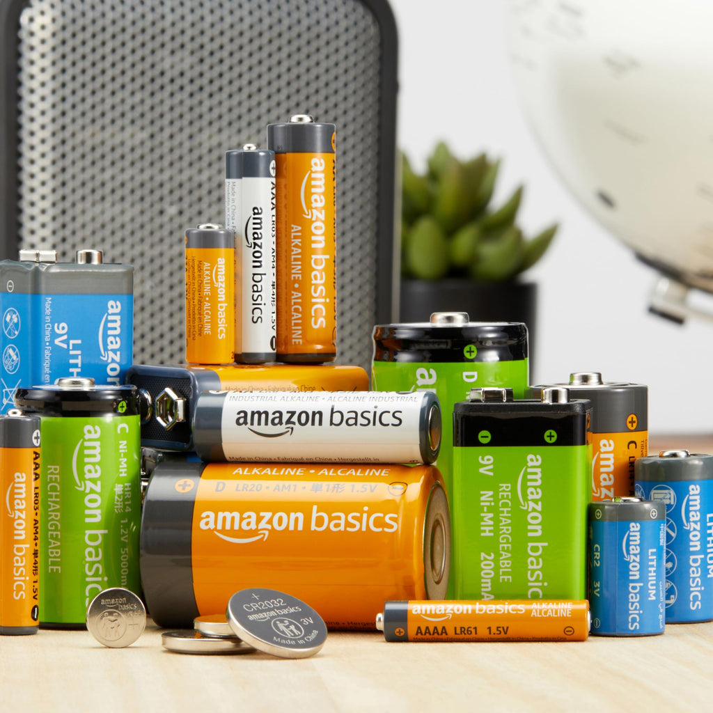 Amazon Basics 12-Pack 9V Long-Lasting Alkaline Batteries, 5-Year Shelf Life - for Smoke Detector, Electronics & Audio