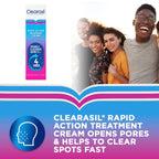 Clearasil Ultra Rapid Action Gel - Salicylic Acid Skin Moisturizer for Adults, Exfoliating & Smoothing, 25ml