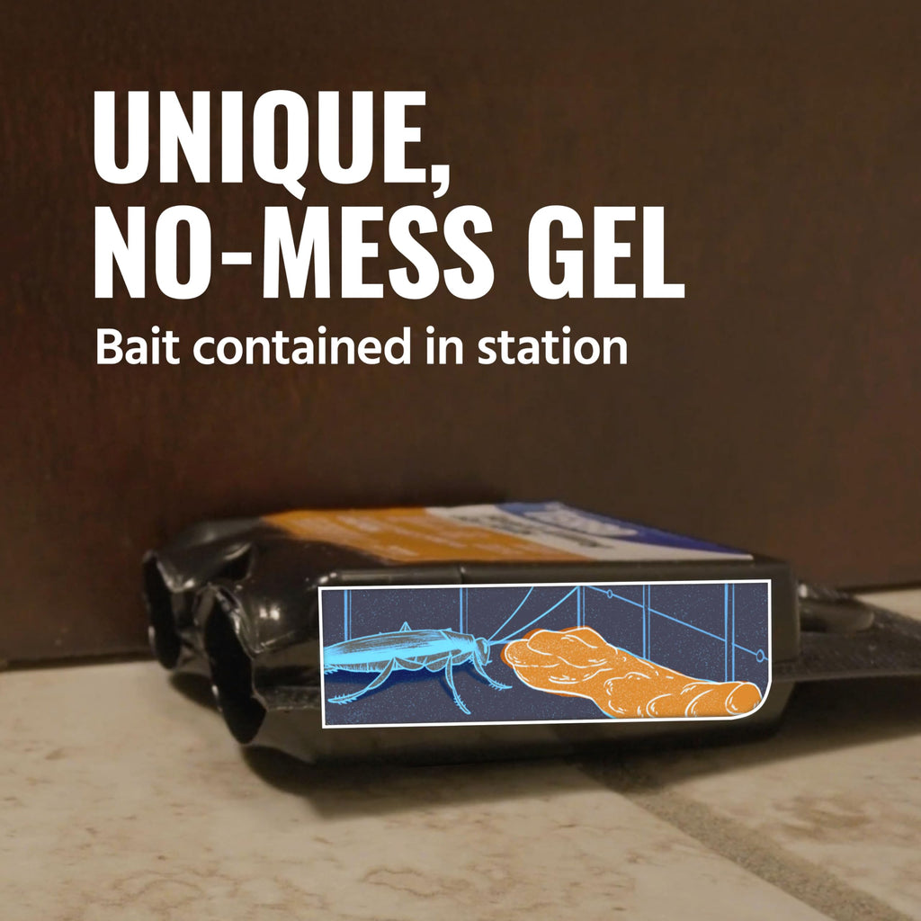 TERRO Roach Killer Gel Bait Stations, 12-Pack, Ready-to-Use Cockroach Bait
