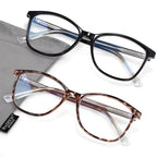 Madison Avenue Square Vintage TR90 Blue Light Blocking Reading Glasses for Women, Anti Glare/Eyestrain Computer Readers Black/Tortoise +2.25