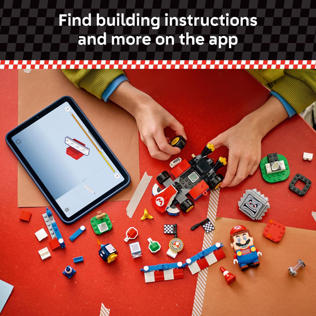 LEGO Super Mario: Mario Kart – Interactive Mario & Standard Kart Building Toy - Pretend Play Racing Playset for Boys & Girls, Ages 7+ - Gift for Christmas - 72043