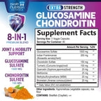 Glucosamine Chondroitin MSM Complex - 3X Strength Joint Support Supplement with Glucosamine Sulfate, Turmeric, Boswellia - For Cartilage, Mobility & Flexibility - Bottled in USA, 240 Capsules