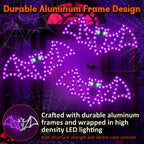 HappyAlley 3-Pack 14" Halloween Classics Twinkling LED Bat Window Lights