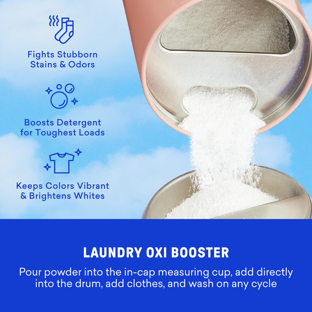 BLUELAND Laundry Essentials Kit, Spring Bloom - Plastic-Free Laundry Detergent Tablets, Oxi Booster, and Reuseable Natural Wool Dryer Balls