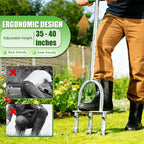 Lawn Aerator Tool, Stainless Steel Manual Core Aerator with 3 Hollow Tines