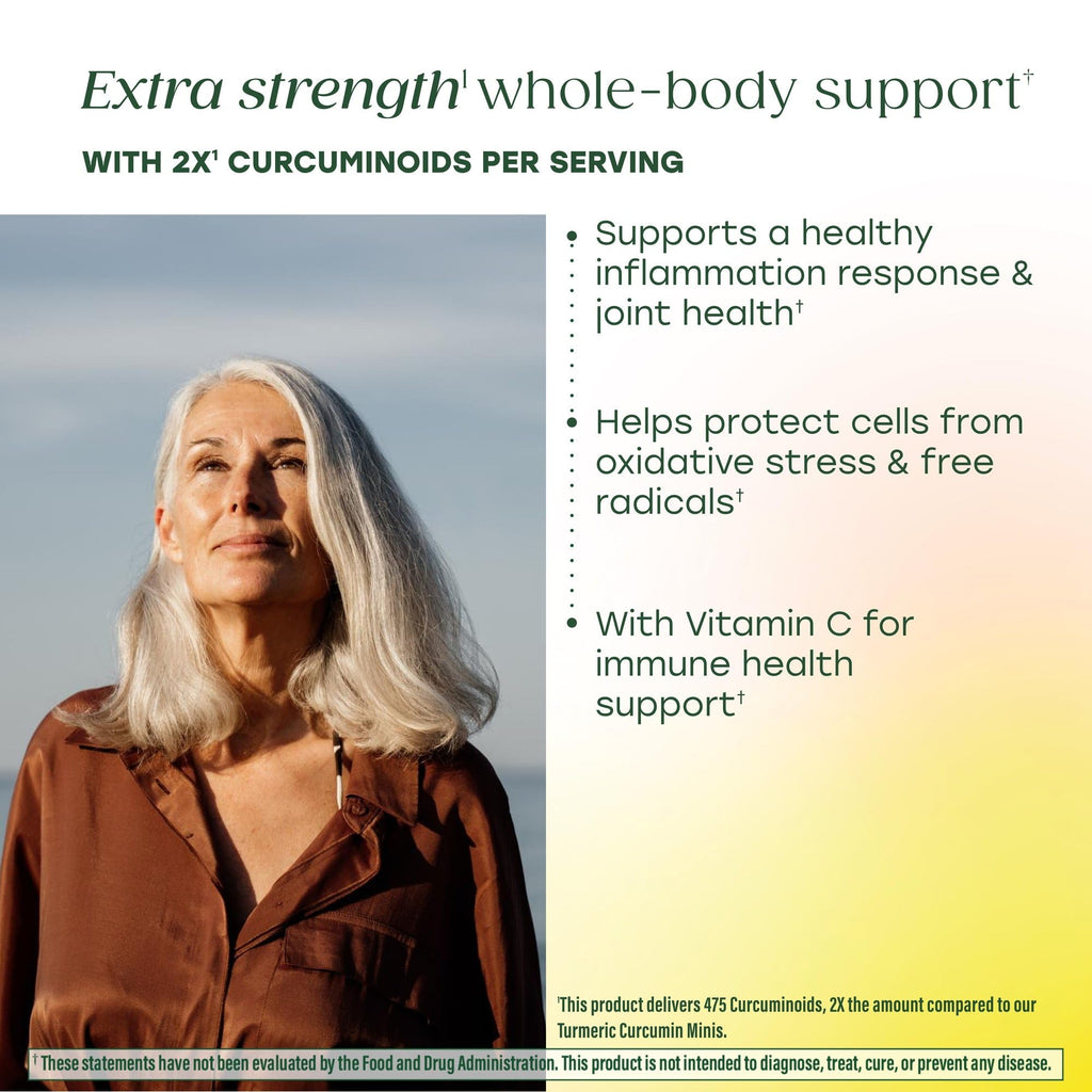 MegaFood Whole Body Turmeric Curcumin Supplement - Turmeric Supplement With Black Pepper & Vitamin C - 475 mg Curcuminoids Per Serving - Antioxidant & Immune Support - Vegan - 60 Tablets, 30 Servings