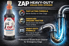 Black Swan 09020 ZAP Drain Pipe Opener, 32 Ounces, Heavy-Duty Formula Clears Clogged Drains & Waste Lines, Thaws Frozen Lines, Disintegrates Organic Matter, Safe for Septic Tanks