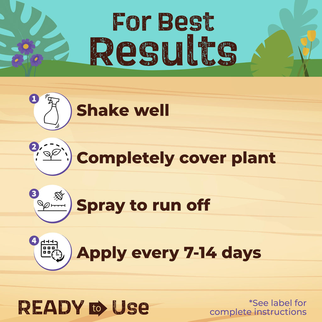Bonide Captain Jack's Neem Oil, 128 oz Ready-to-Use, Multi-Purpose Fungicide, Insecticide and Miticide for Organic Gardening