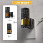 L LOHAS LED Night Lights Plug into Wall, 2 Pack Acrylic Night Light,Dimmable Nightlight with 0-100 LM Adjustable Brightness, 3000K Plug in Night Light with Dusk to Dawn Sensor, for Bathroom Hallway