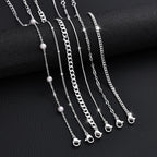 MBW Silver Bracelets for Women Trendy, Dainty 14K Silver Plated Cuban Link Chain Pearl Bracelet Silver Stackable Bracelet Stack Waterproof Tiny Cute Bracelet Set Layering Bracelet Minimalist Jewelry