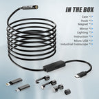 1920P Endoscope Snake Inspection Camera, Lightswim Type C Borescope, Scope Camera with 8 LED Lights for Android and iOS Smartphone, iPhone, iPad, Samsung (16.5 FT/5M)