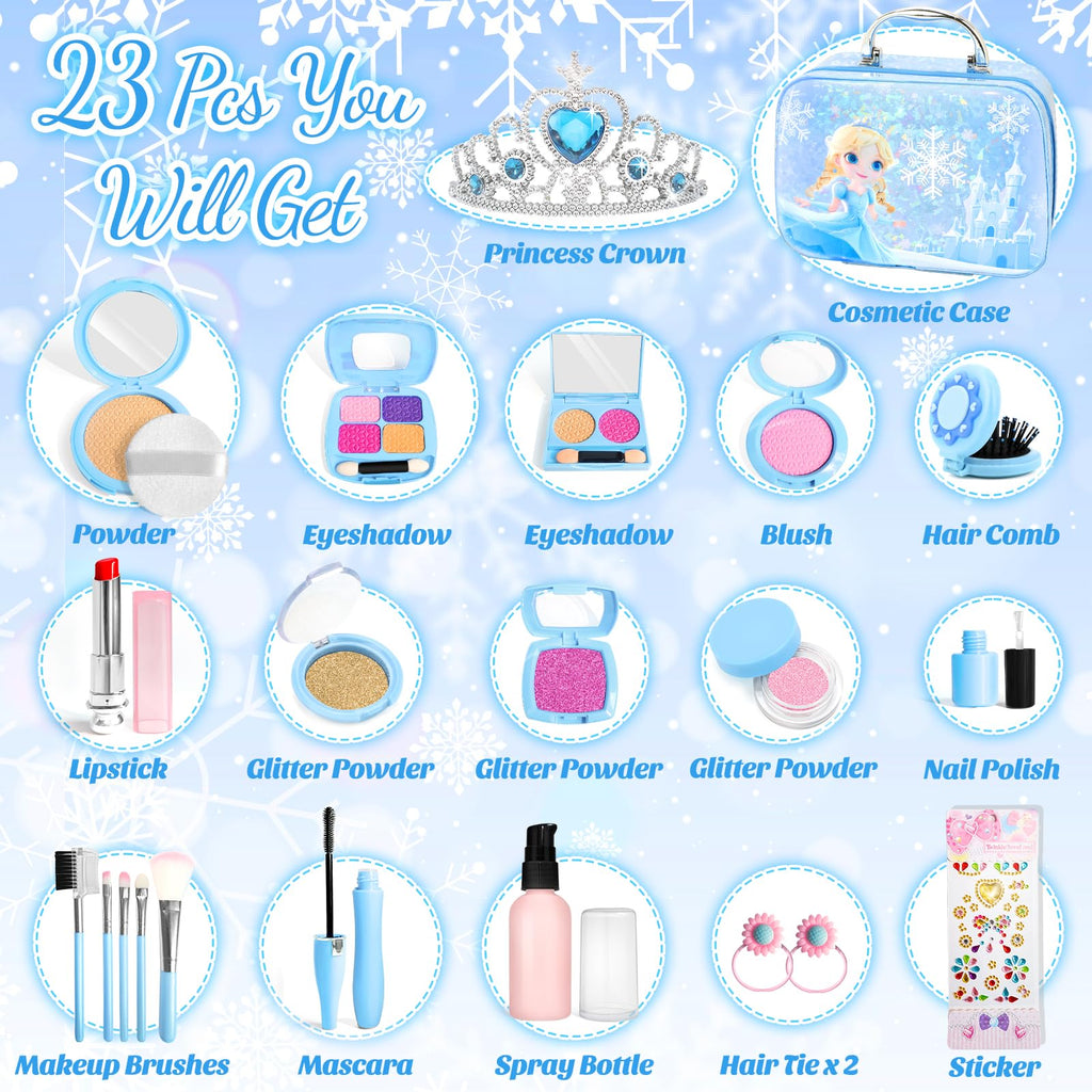 Pretend Play Fake Makeup Set for Kids Toddlers 3-5 5-8