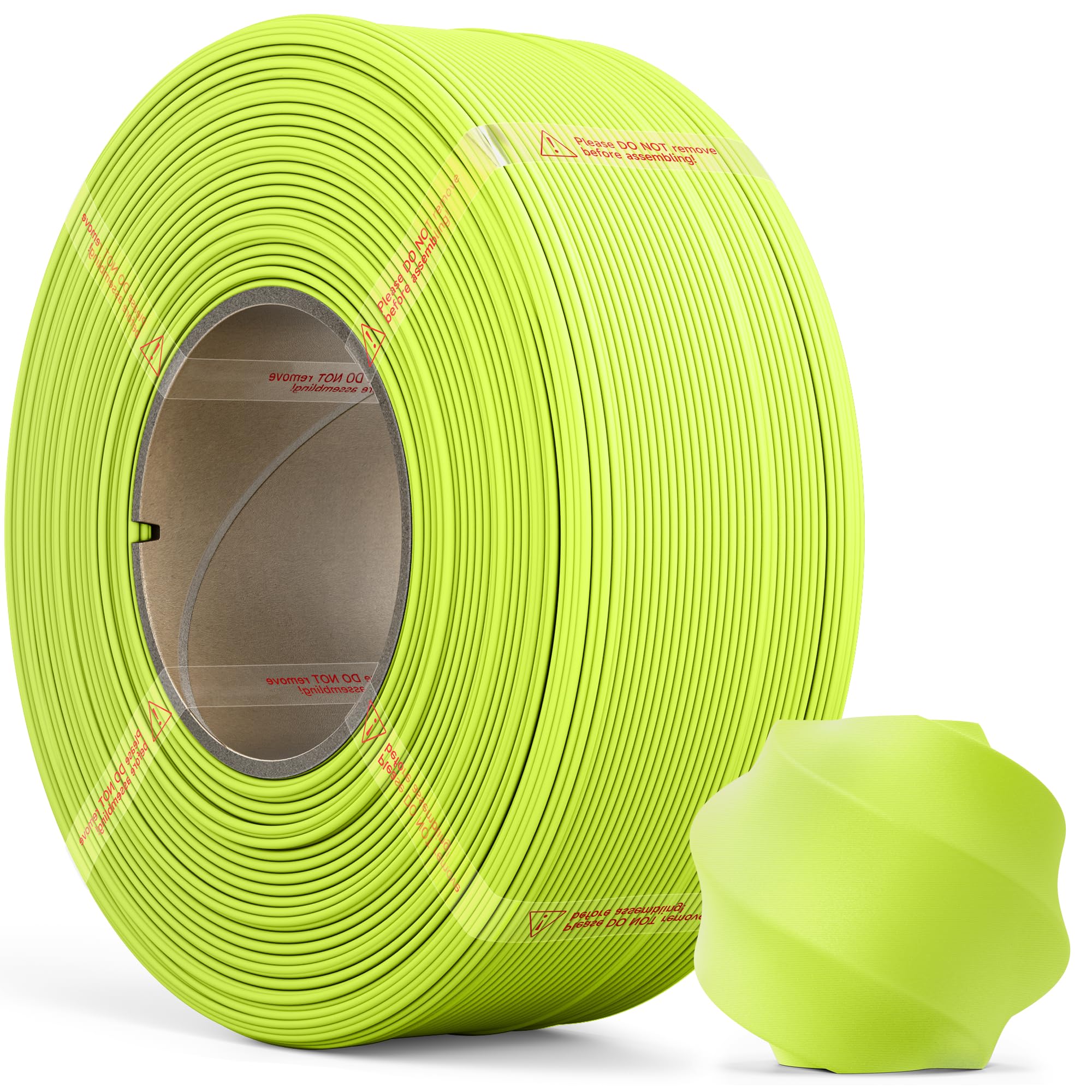 MarsWork Matte PLA Refill Filament 1kg (2.2lbs) for Reusable Spools, 1.75mm Spool-Less 3D Printing Filament, Compatible with Bambu Lab 3D Printers – Plum