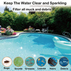 chicarry 200 Pack Pool Skimmer Socks, Reusable Pool Socks for Skimmer Basket, Skimmer Socks for Above Ground & Inground Pool (200 Pack)