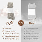 Unboxme Gifts Premium Mens Fuzzy Cloud Socks - Cozy Slippers Socks for Men