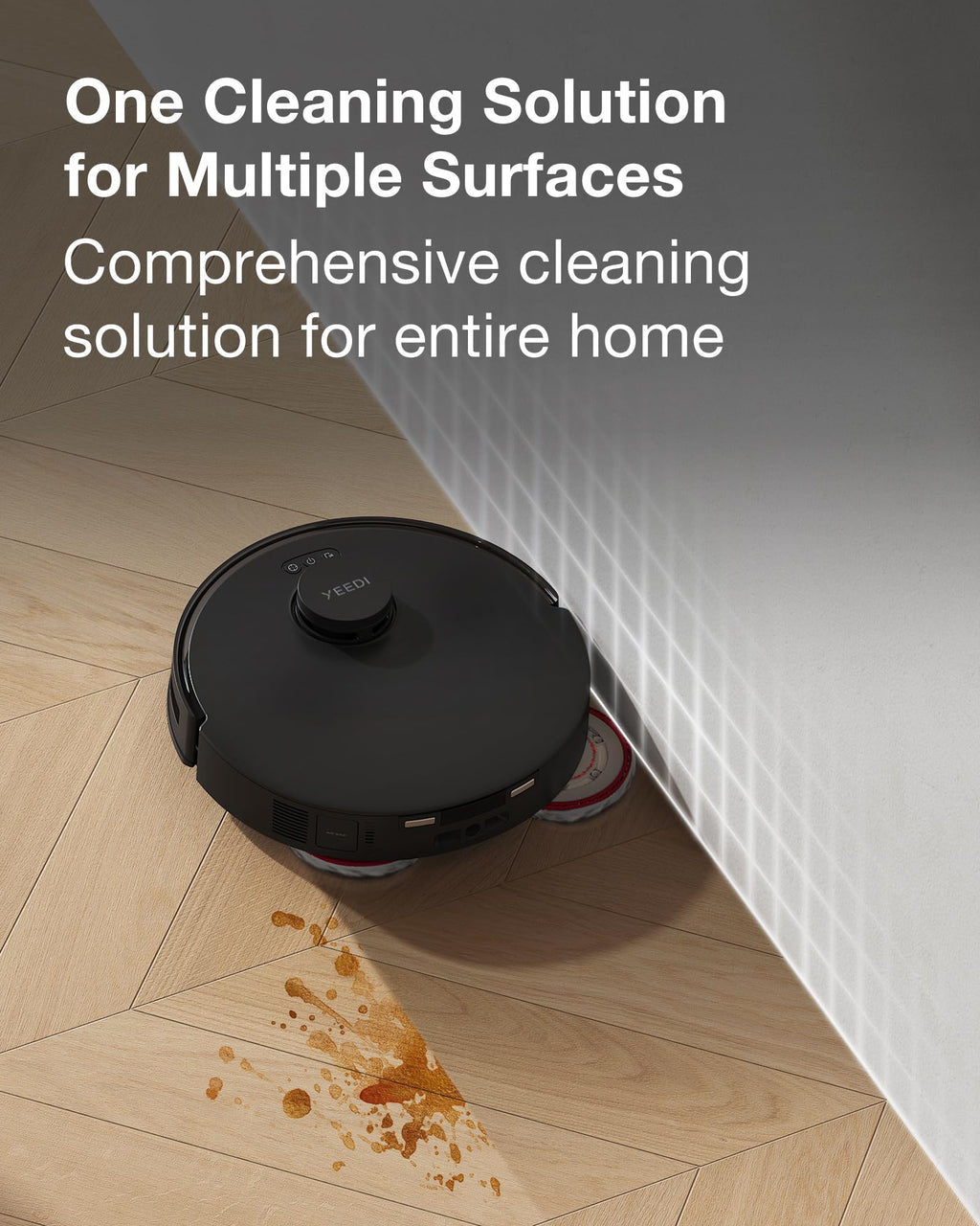 Yeedi Cleaning Solution (1L)*2 Compatible with S20/S16/S14/M14/M12/C12 Series Robotic Vacuum Cleane, Include Cleaning Solution (1L) (2pcs)