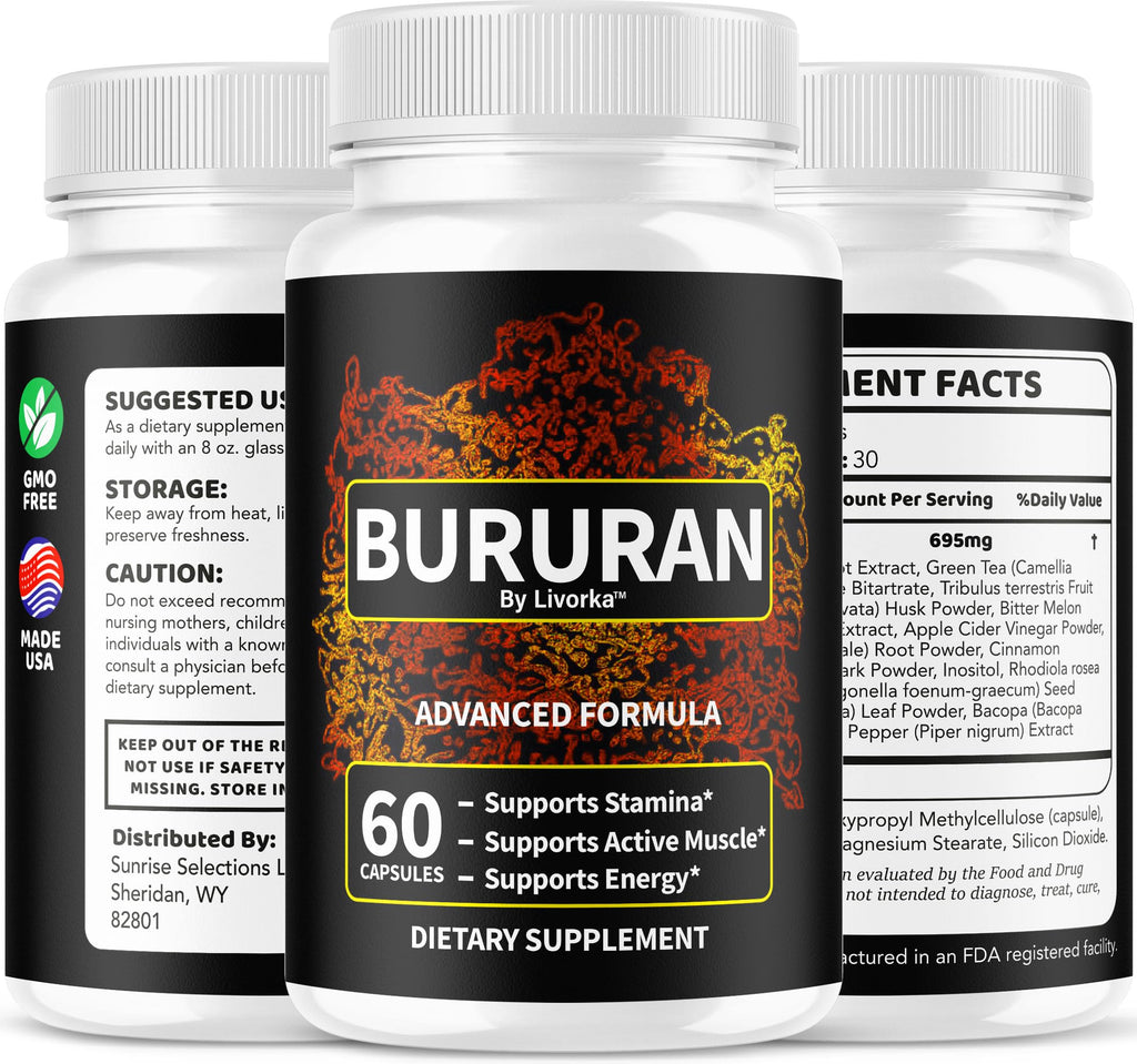 (2 Pack) Bururan Capsules - Official Bururan Advanced Pills for Men Support - Maximum Strength, All Natural Bururan Premium Supplement for Overall Health & Wellness Reviews, 120 Capsules for 2 Months